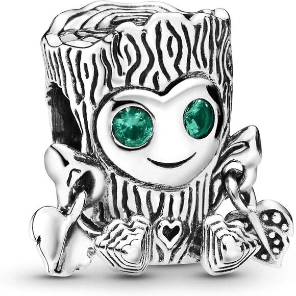Sterling Silver Sweet Tree Monster Charm - Picture 1 of 3